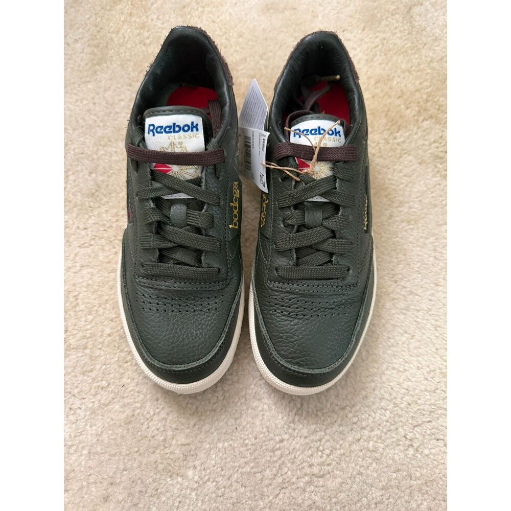 Reebok Bodega Green Club C 85 Tennis Sneakers Size 4 NWT